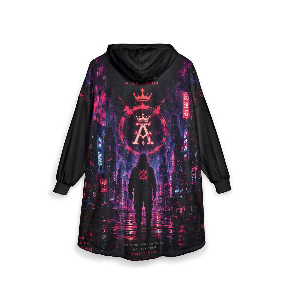 AUR-AS-NL-C1-SEP26-H2 | FLEECE LIGHT WEIGHT HOODIE | NEON PINK | UNISEX