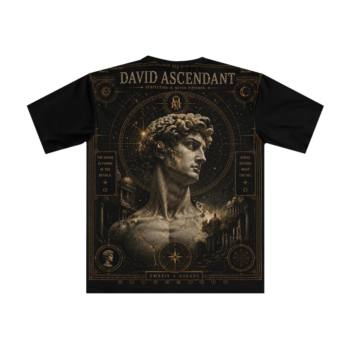 AURÉON ARCANE – DAVID ASCENDANT | VISIONS DIVISION OVERSIZED TEE (MEN'S) | AA-VSN-013-DA-OVS-M-A-701
