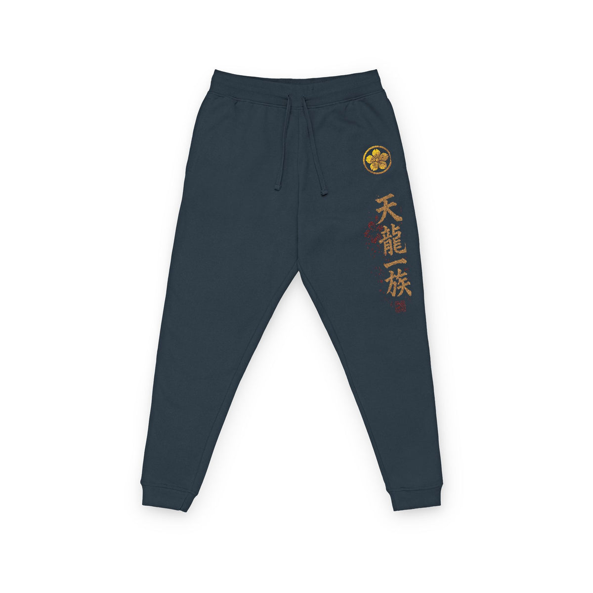 Kage no Michi – Tenryū Ichizoku Embroidered Unisex Fleece Joggers | HOA-ARC-KNM-D1