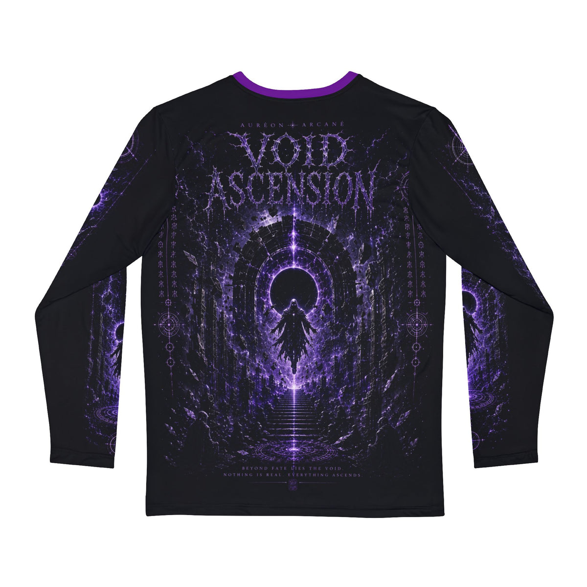 AURÉON ARCANE SOVEREIGN – VOID ASCENSION AOP MEN'S LONG SLEEVE | AA-SOV-LS-VA-M-D-701