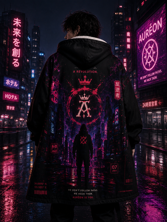 AUR-AS-NL-C1-SEP26-H2 | FLEECE LIGHT WEIGHT HOODIE | NEON PINK | UNISEX