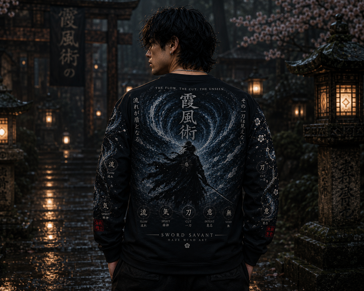 Kage no Michi | Men's long sleeve | Haze Wind Art | Unisex
