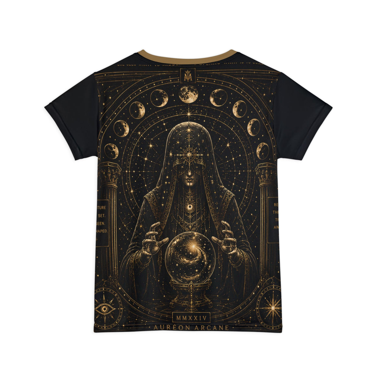 AURÉON ARCANE – The Oracle | Visions Division Women's Tee | AA-VD-WT-D-701