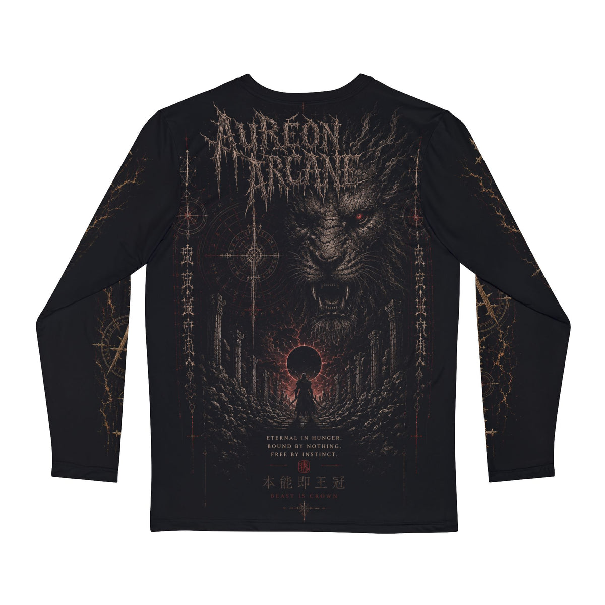 AURÉON ARCANE — Beast Is Crown (Men's Long Sleeve) | Beast Division | AA-BD-BIC-M-LT-001