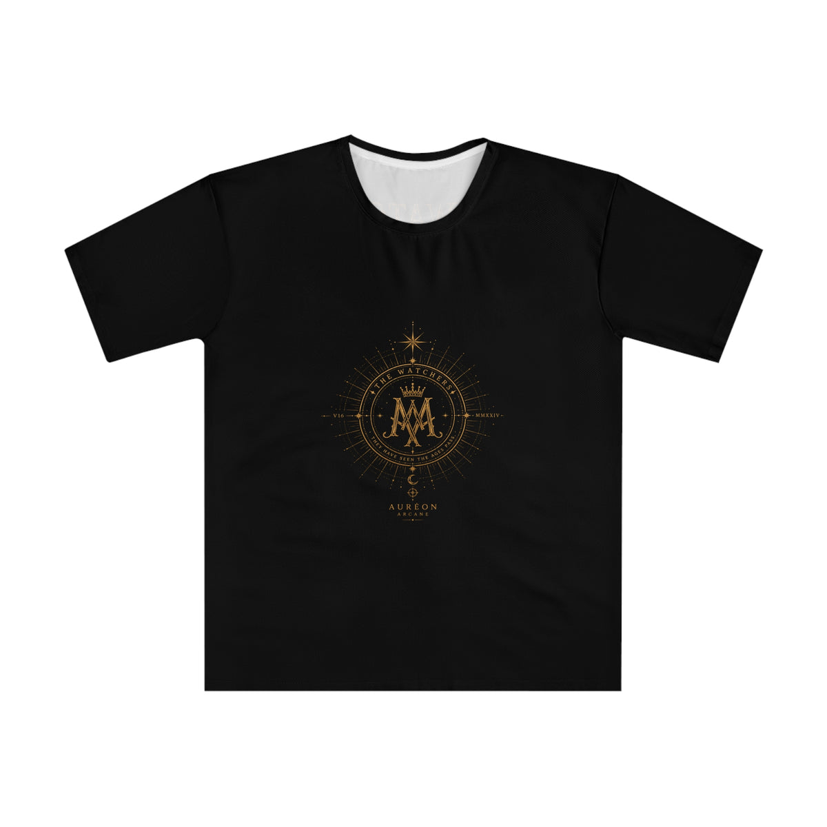 AURÉON ARCANE – The Watchers | Visions Division | Box Fit Drop Shoulder Tee (Men's) | AA-VD-MDBS-WATCHERS-V16-BLK-M-701