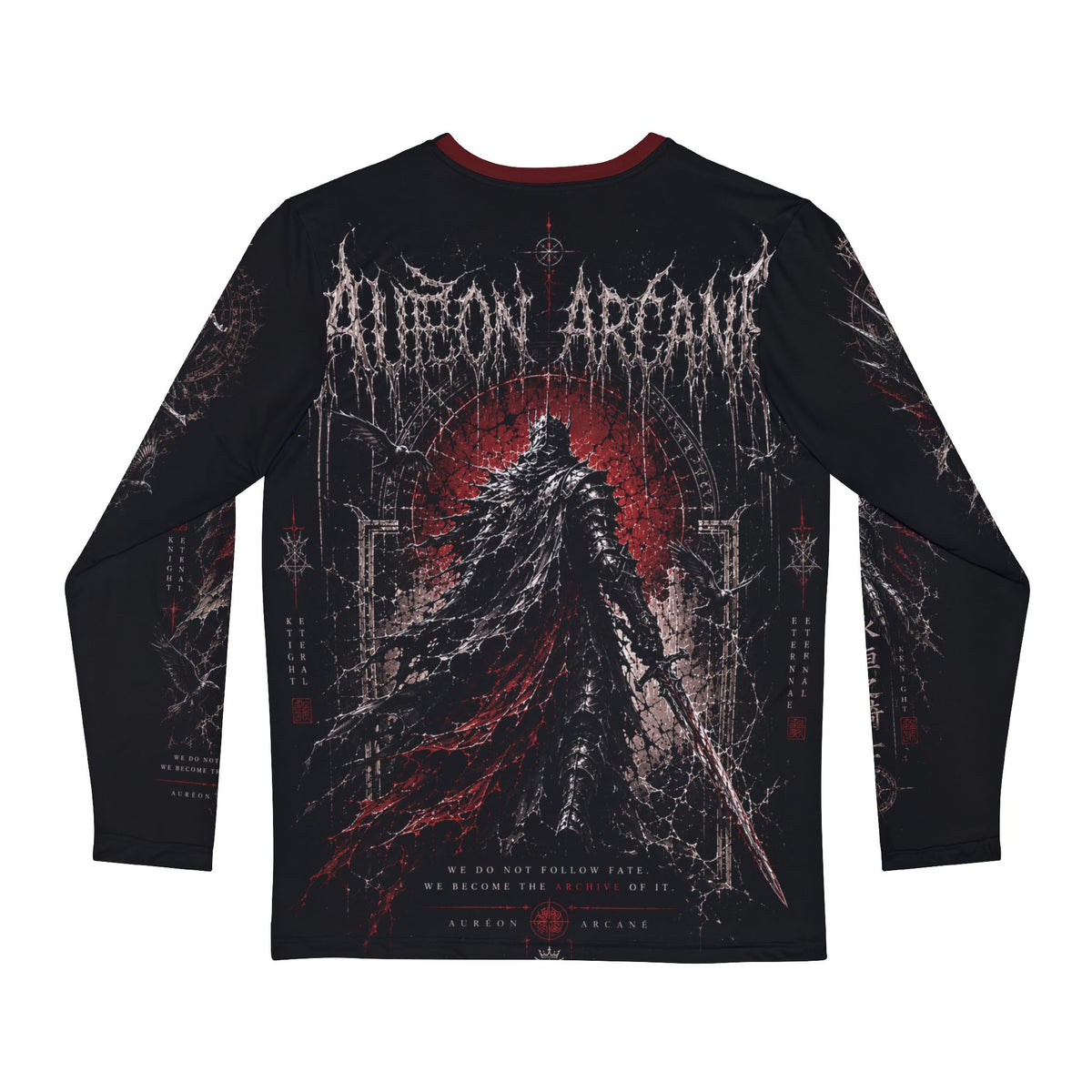 AURÉON ARCANE | SOVEREIGN – ETERNAL REIGN AOP MEN'S LONG SLEEVE SHIRT | AAS-SOV-LS-002-ETERNALREIGN-M-D-701