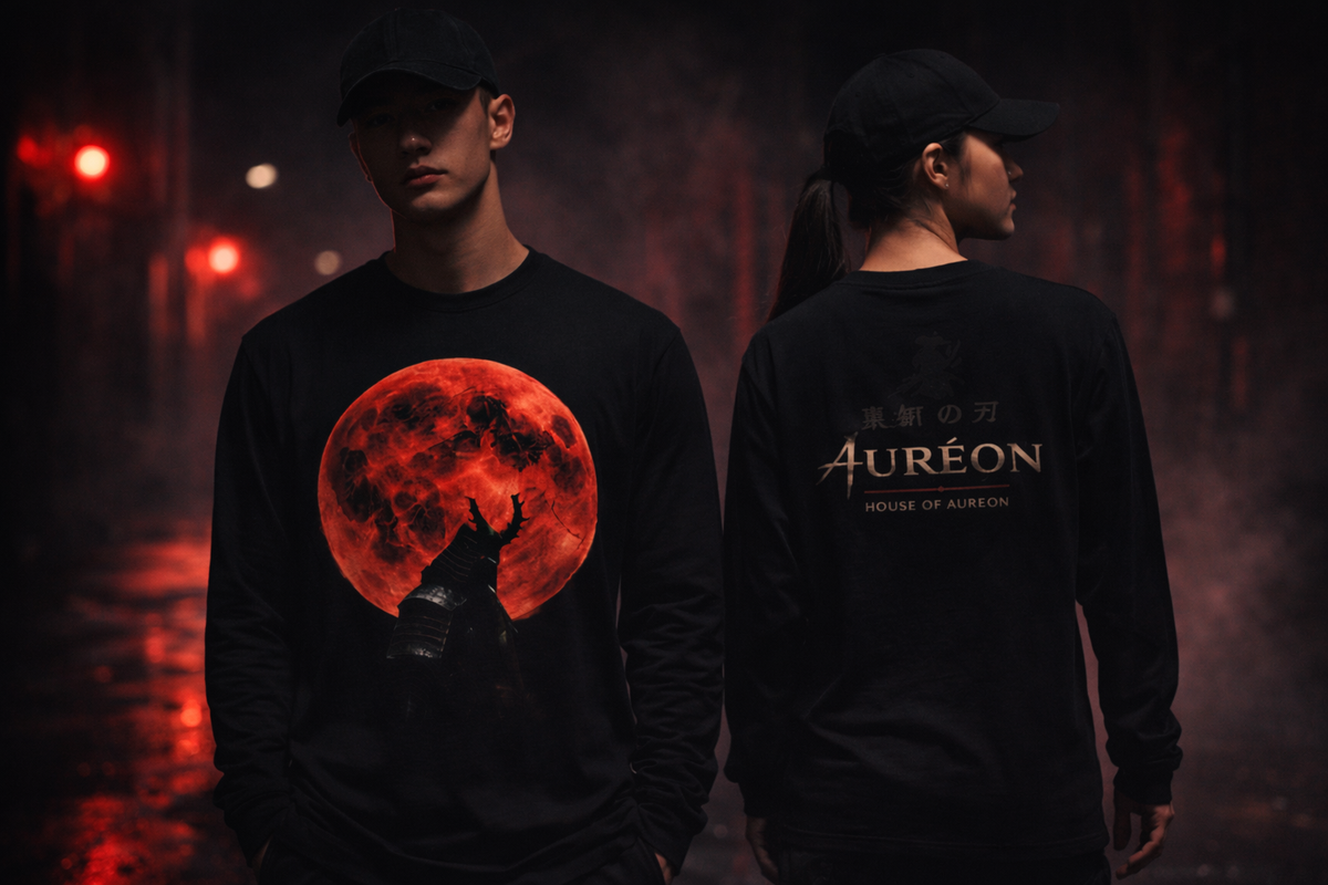 Kage no Michi | Relaxed Fit Long Sleeve | RoninUnisex Long Sleeve Tee | HOA-ARC-KNM-D1
