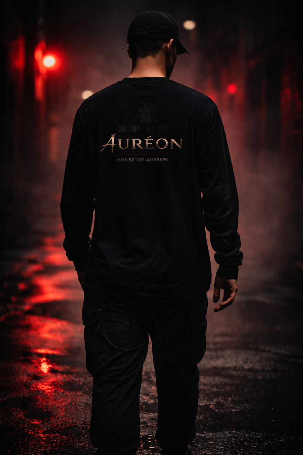 Kage no Michi | Relaxed Fit Long Sleeve | RoninUnisex Long Sleeve Tee | HOA-ARC-KNM-D1