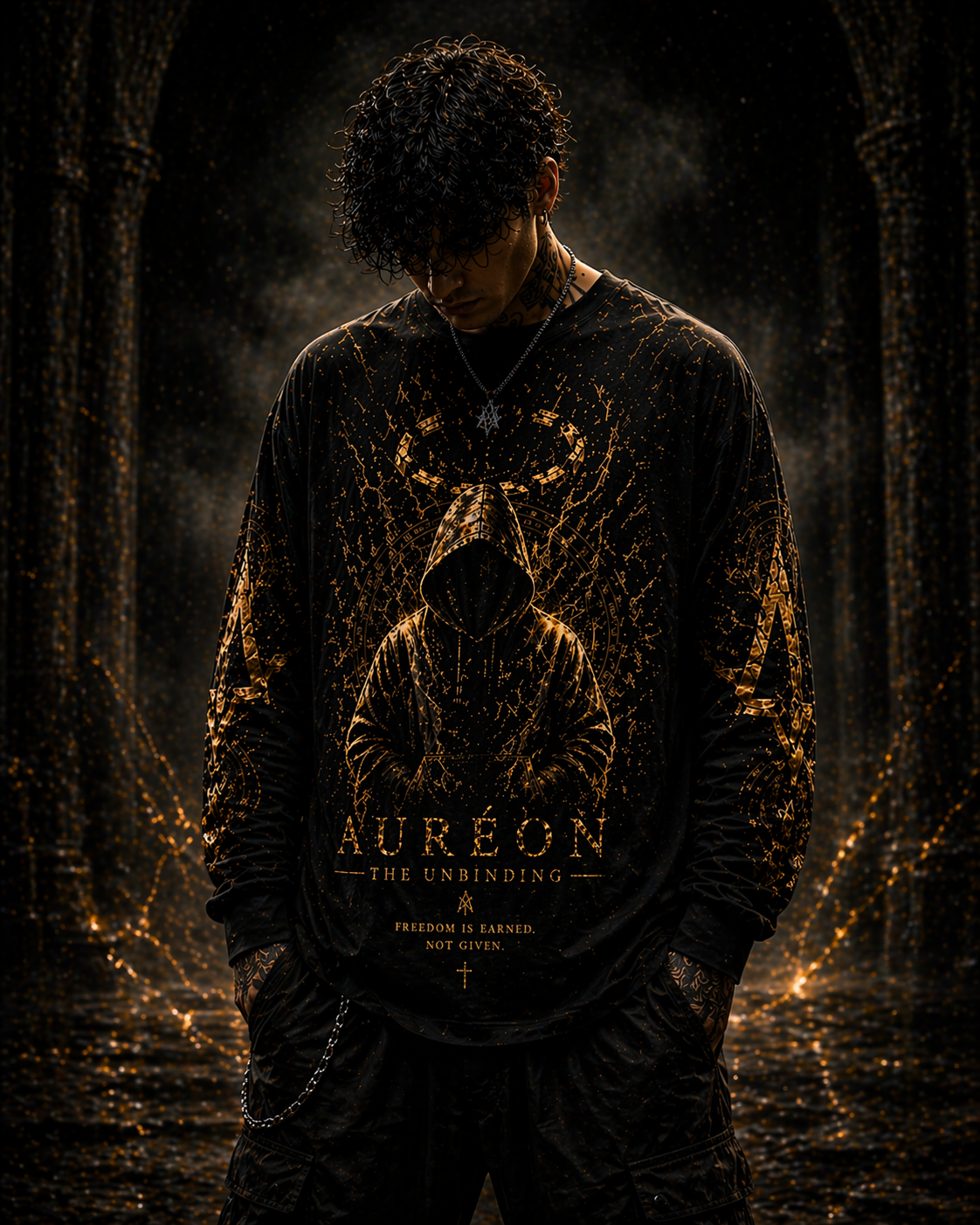 Oversized Long Sleeve | Aureon Arcane | Sovereign | The Unbinding | AUR-ARC-SOV-UBN-LS01