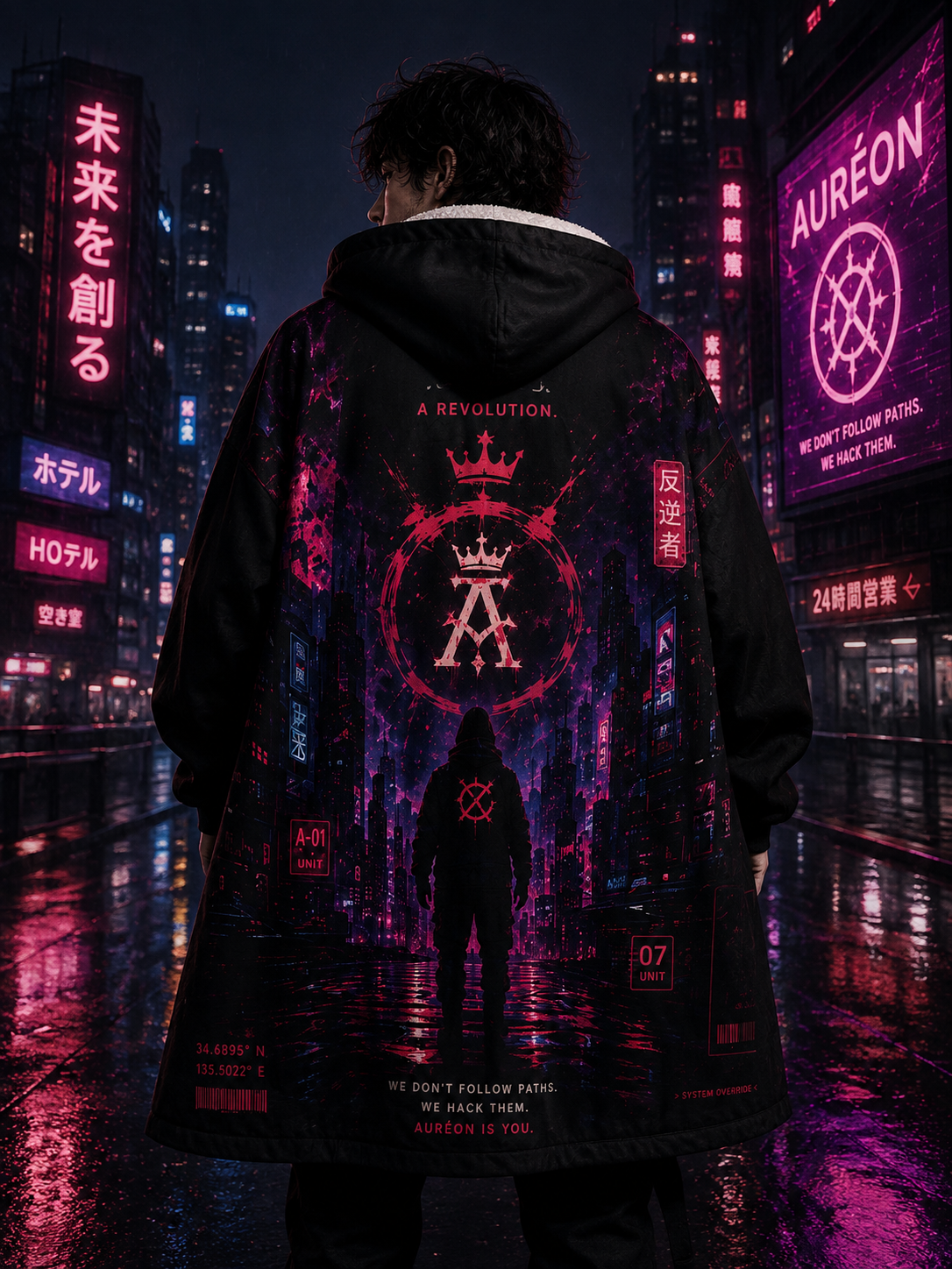 AUR-AS-NL-C1-SEP26-H2 | FLEECE LIGHT WEIGHT HOODIE | NEON PINK | UNISEX