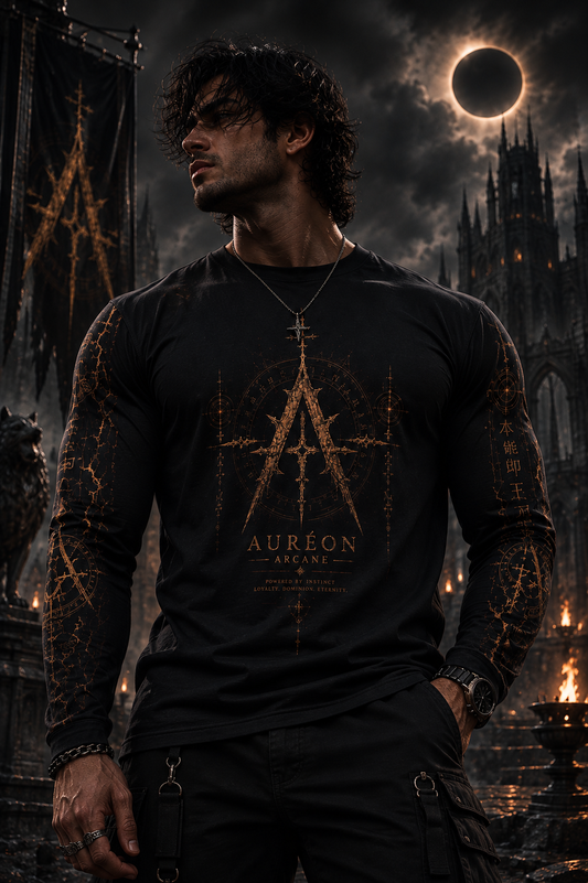 AURÉON ARCANE — Beast Is Crown (Men's Long Sleeve) | Beast Division | AA-BD-BIC-M-LT-001