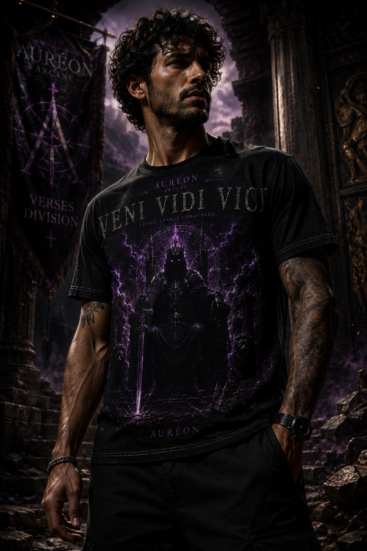 AURÉON ARCANE™ | VERSES DIVISION | VENI VIDI VICI | MEN'S ALL-OVER PRINT TEE | AA-VRS-VVV-OBV-MTS-701