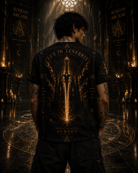 AURÉON ARCANE | LUX IN TENEBRIS | VISIONS DIVISION TEE | AA-VIS-T-M-701