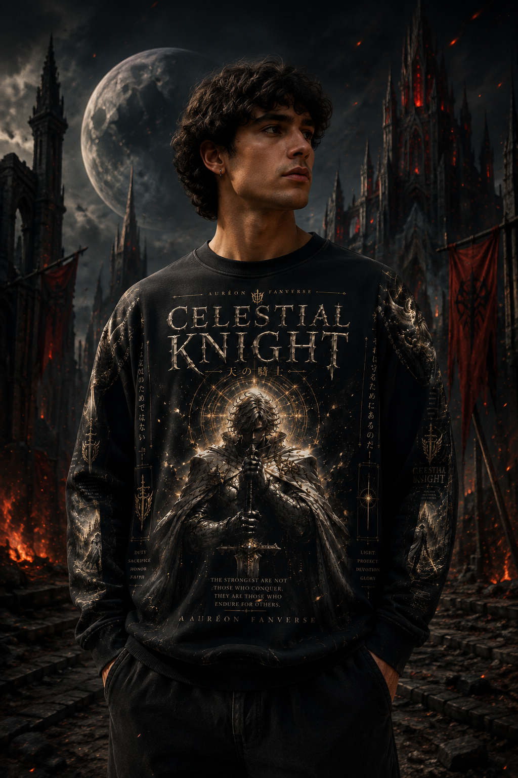 Men's Crewneck Long Sleeve | AM-FV-LG-CK-M-D-701