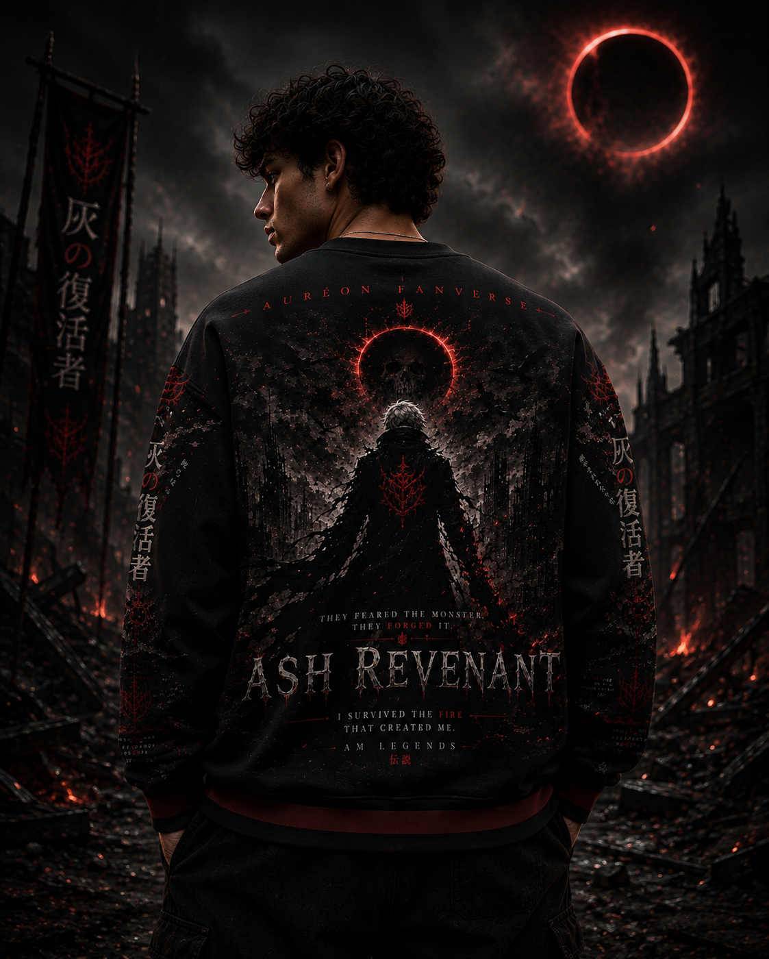 Men's Crewneck Long Sleeve Sweatshirt | AM-FV-LG-AR-02-D-701