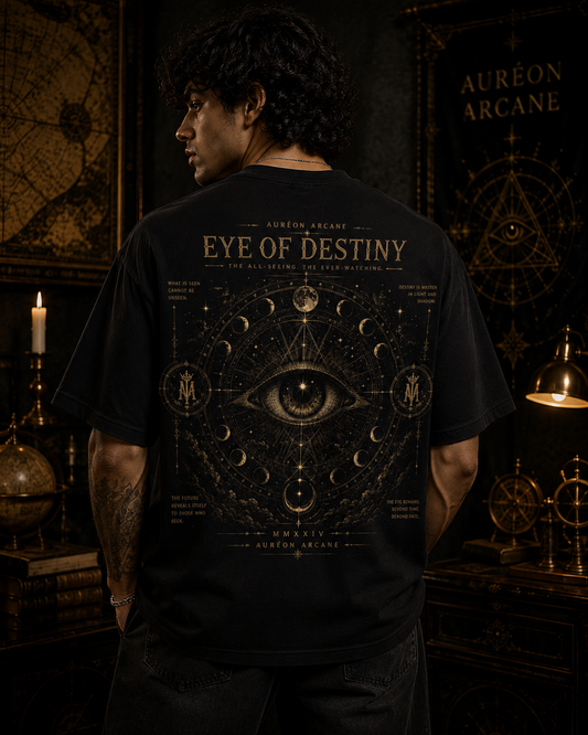 AURÉON ARCANE – EYE OF DESTINY | VISIONS DIVISION OVERSIZED TEE (MEN'S) | AA-VIS-DS-BT-M-A-701