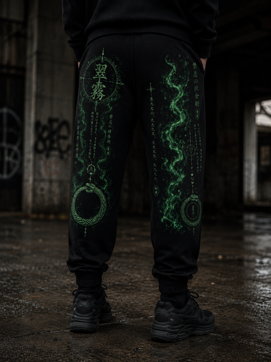 Kage no Michi | Emerald Mist Seal Joggers | HOA-ARC-KNM-D1