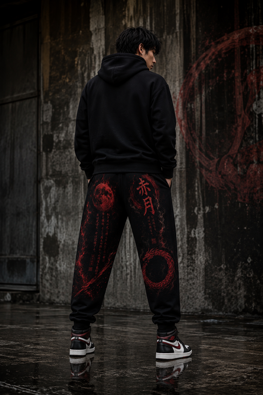 Kage no Michi | Crimson Moon Arc Joggers | HOA-ARC-KNM-D1