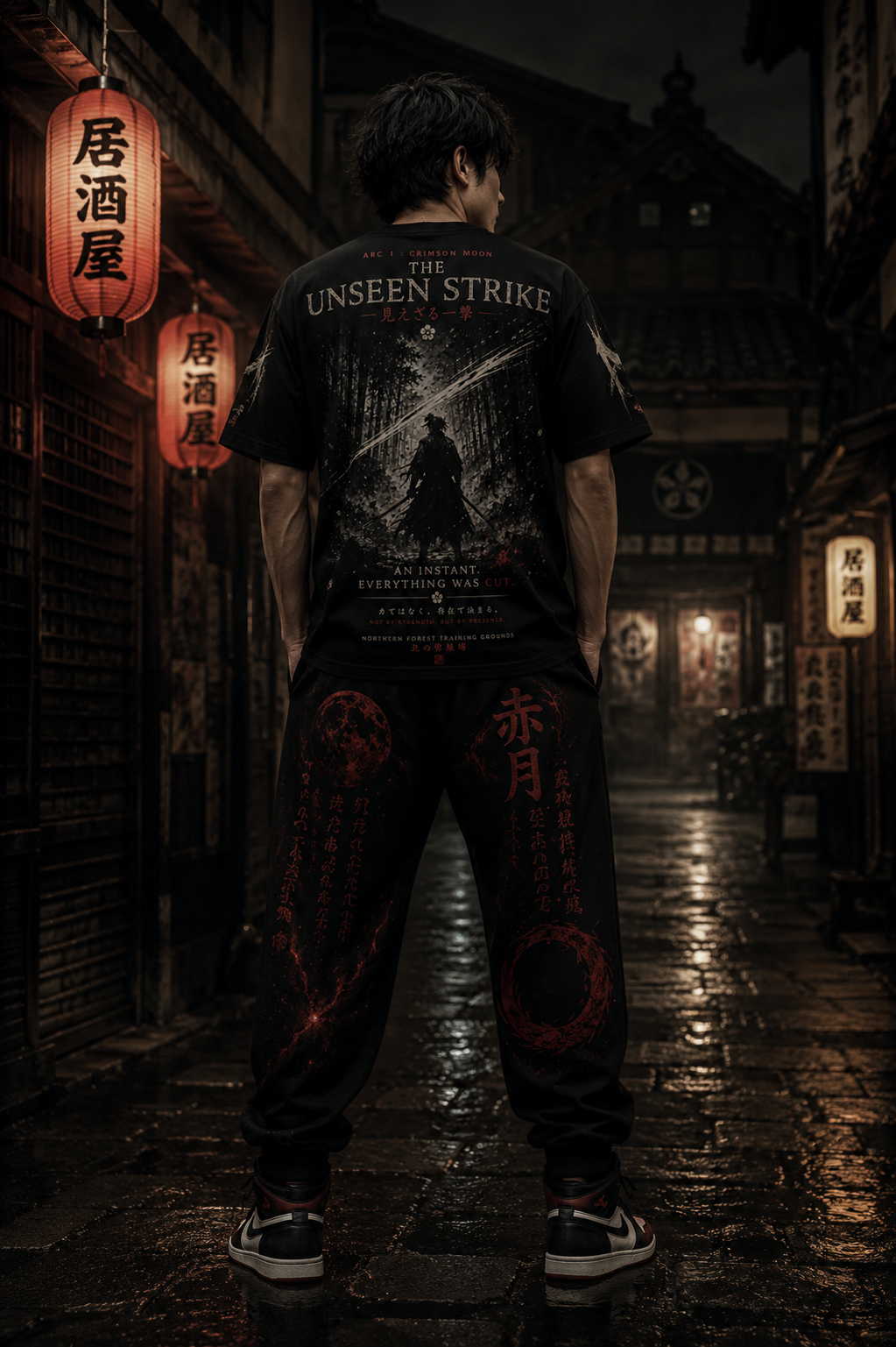 Kage no Michi | The Unseen Strike | Men's Oversized Drop Shoulder Tee |  HOA-ARC-KNM-D1