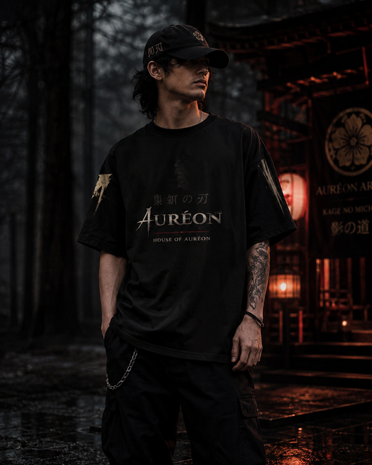 Kage no Michi | The Unseen Strike | Men's Oversized Drop Shoulder Tee |  HOA-ARC-KNM-D1