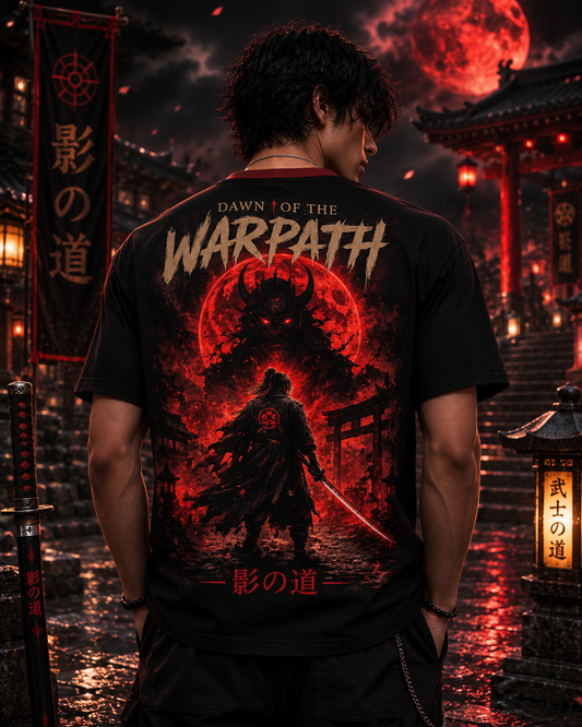 Kage no Michi | Men's Drop Shoulder Tee | Dawn of Warpath | HOA-ARC-KNM-D1