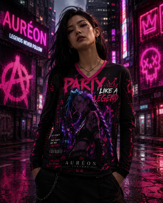 Women's V-Neck Long Sleeve | HOA-MR-LGN-LS-W01-D701
