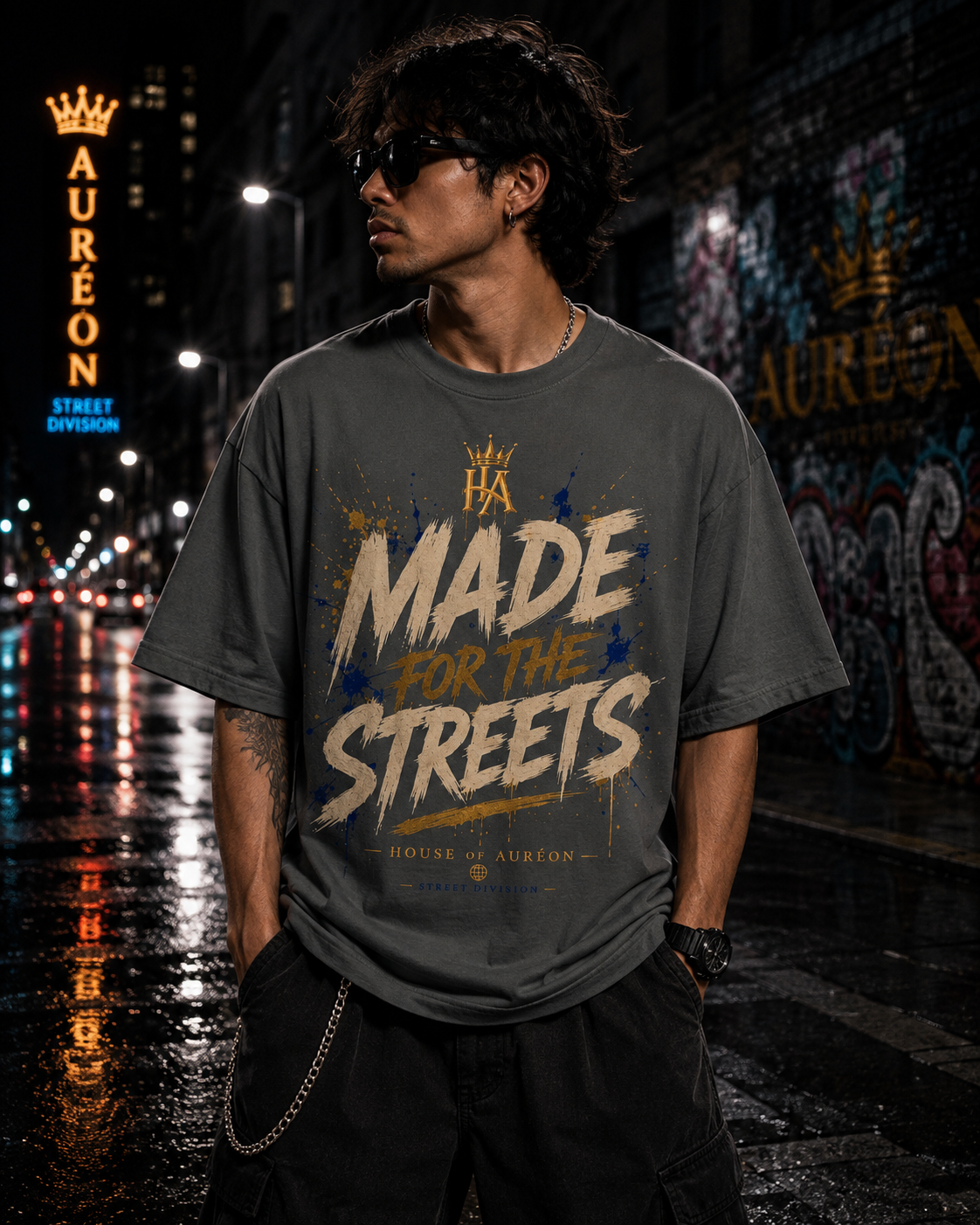 AUR-AS-MFS-LTD-SEP26-T2 | T-SHIRT | HEAVY WEIGHT GARMENT DYED TEE | UNISEX