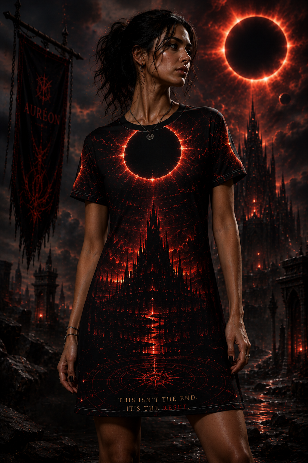 Women's T-Shirt Dress | AUR-MER-BSD-001