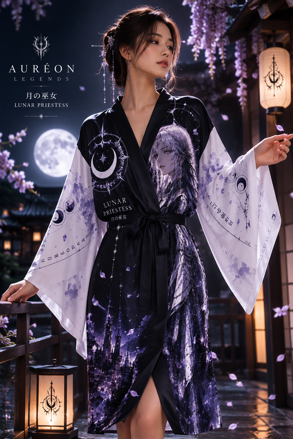 Lunar Priestess Kimono | AUR-MER-LPK-701