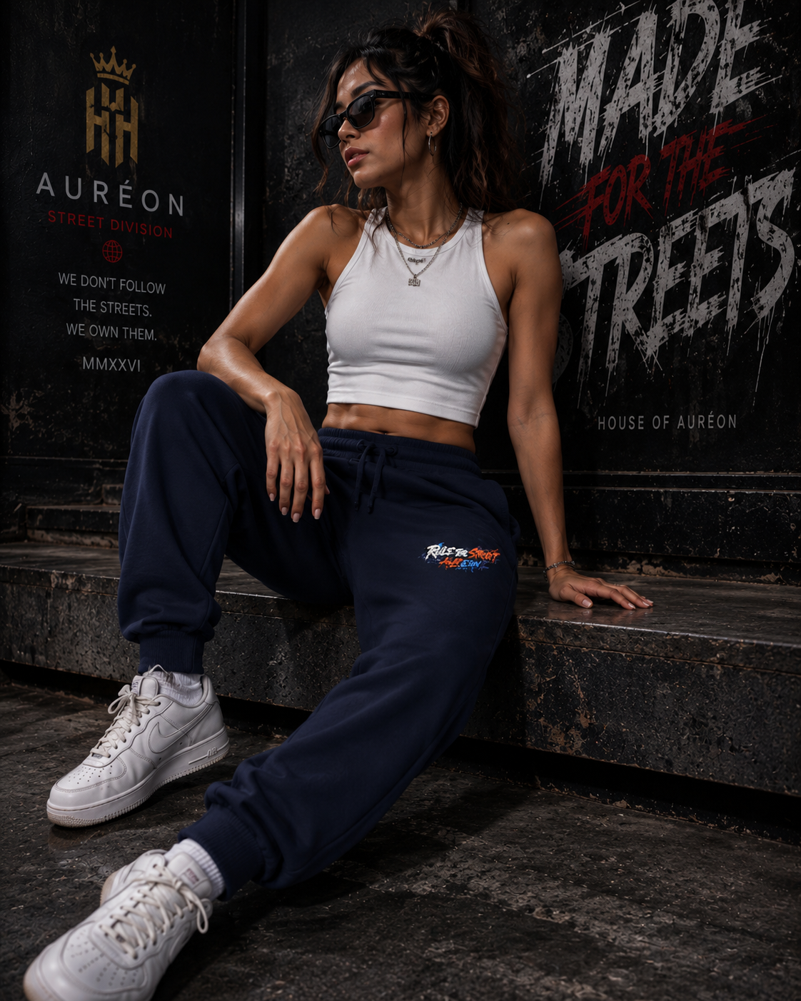 AUR-AS-MFS-LTD-SEP26-BOT1 | BOTTOM | EMBROIDED SWEATPANTS | UNISEX