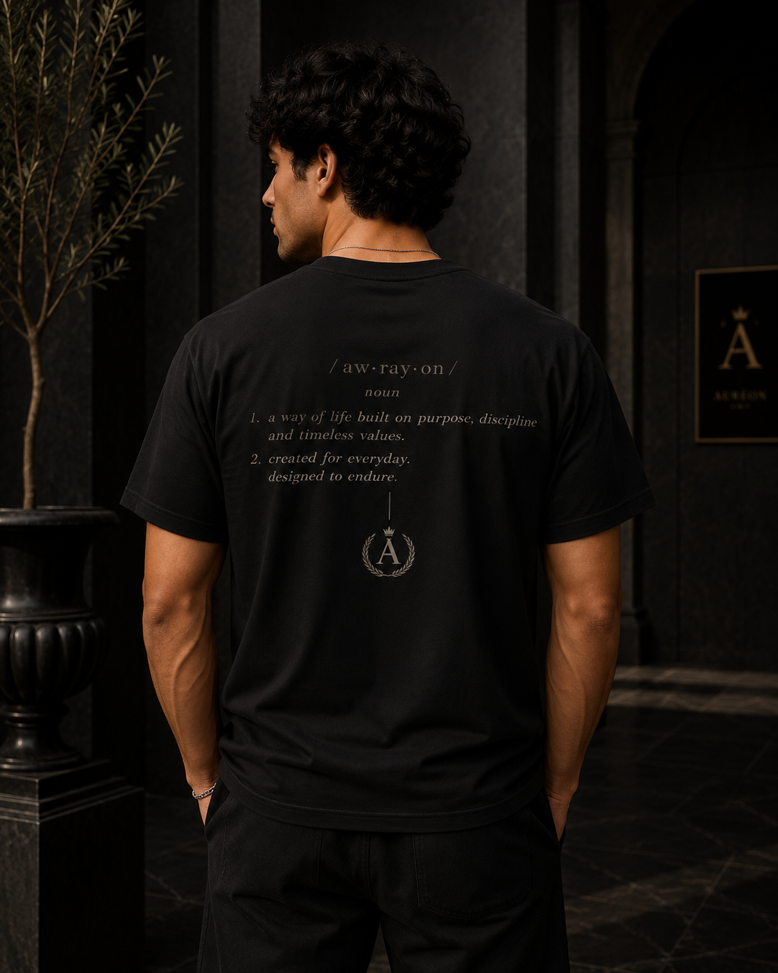 HOA-AL-COM-D1-S26-T3 | V NECK TEE | RELAXED FIT | MEN