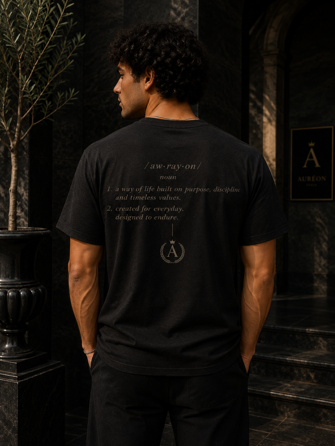 HOA-AL-COM-D1-S26-T3 | V NECK TEE | RELAXED FIT | MEN