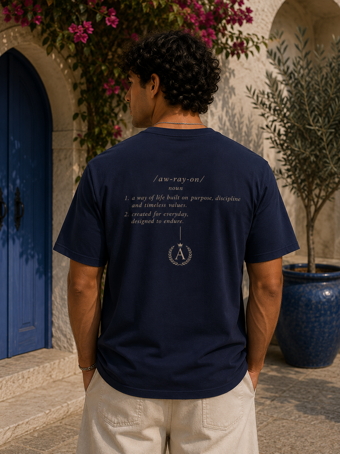HOA-AL-COM-D1-S26-T3 | V NECK TEE | RELAXED FIT | MEN