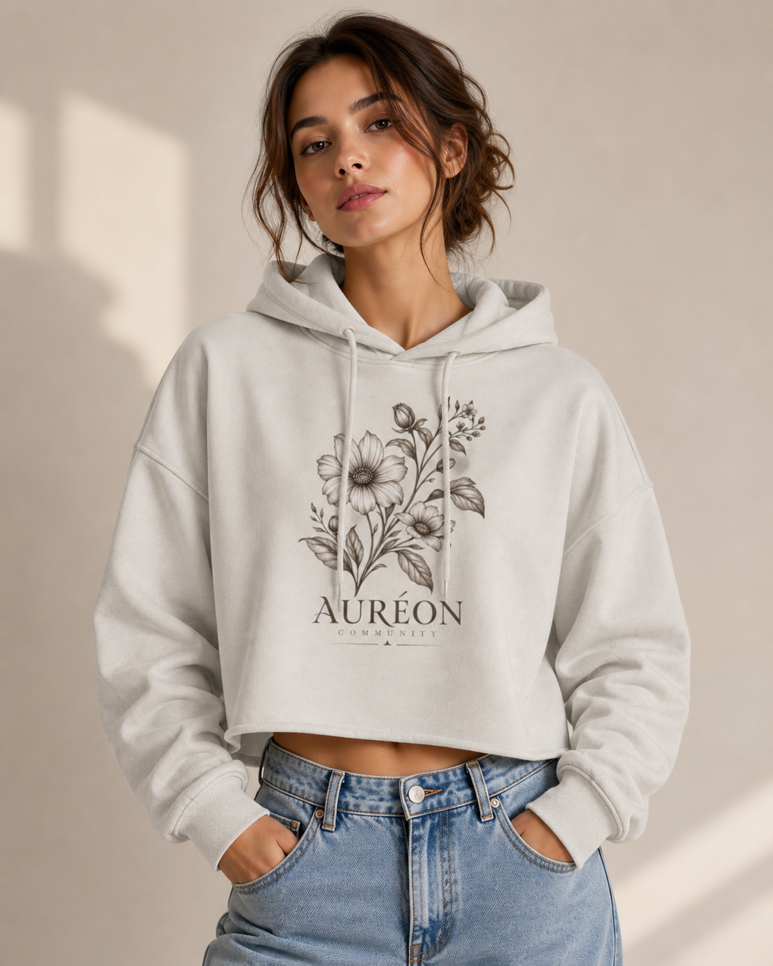 HOA-AL-BC-D1-S26-CH2 | CROPPED HOODIE | RELAXED FIT | WOMEN'S
