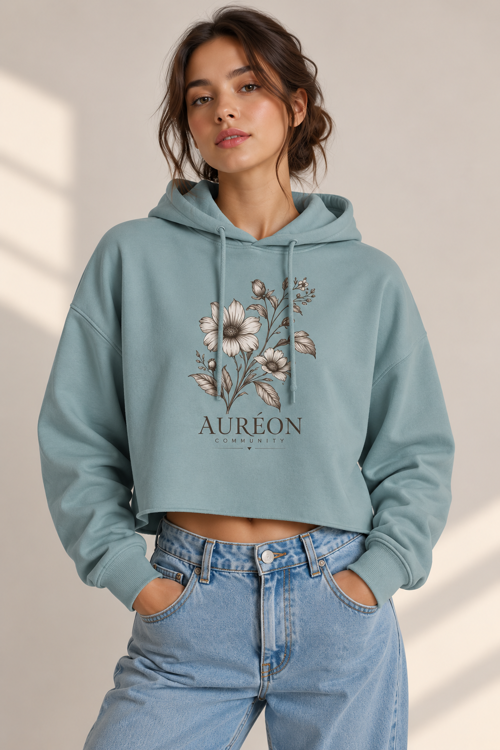 HOA-AL-BC-D1-S26-CH2 | CROPPED HOODIE | RELAXED FIT | WOMEN'S