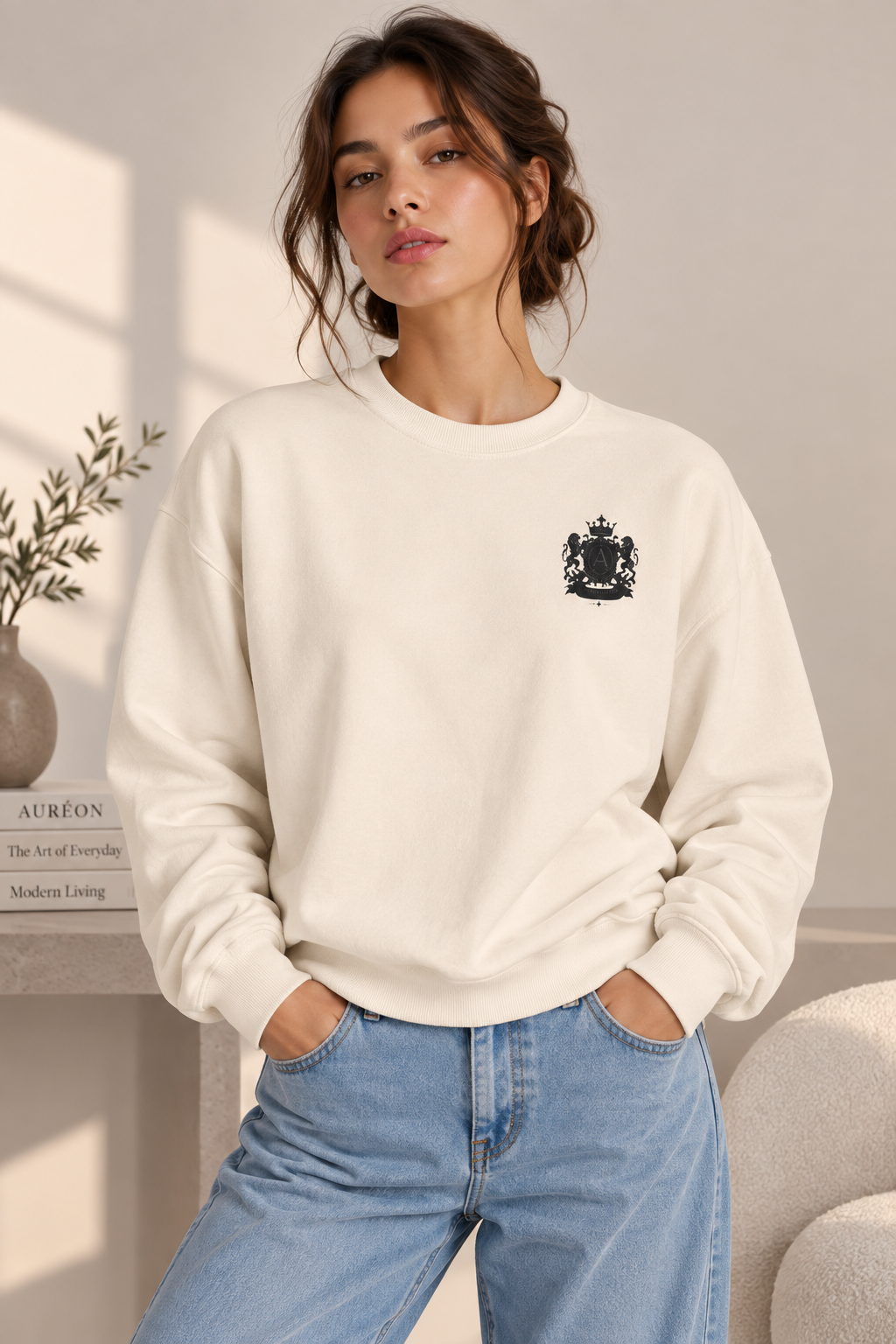 HOA-AL-COM-D1-S26-CS1 | CREWNECK SWEATSHIRT | WOMEN'S
