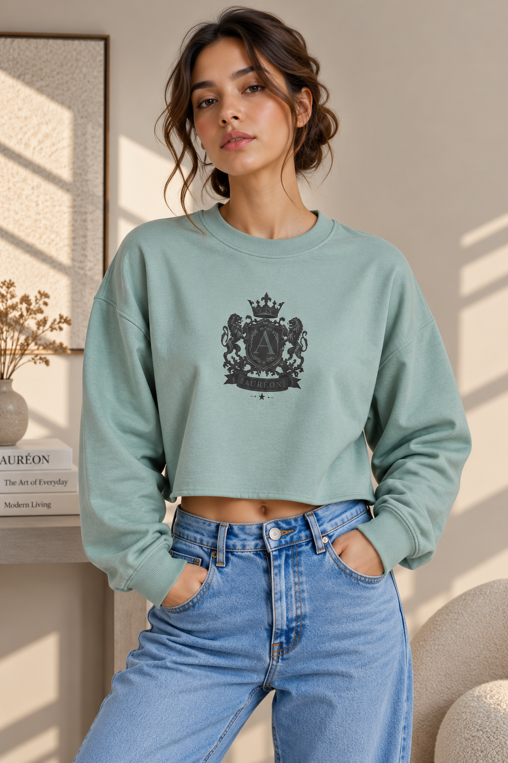 HOA-AL-COM-D1-S26-CS3 | CROP SWEATSHIRT | WOMEN'S