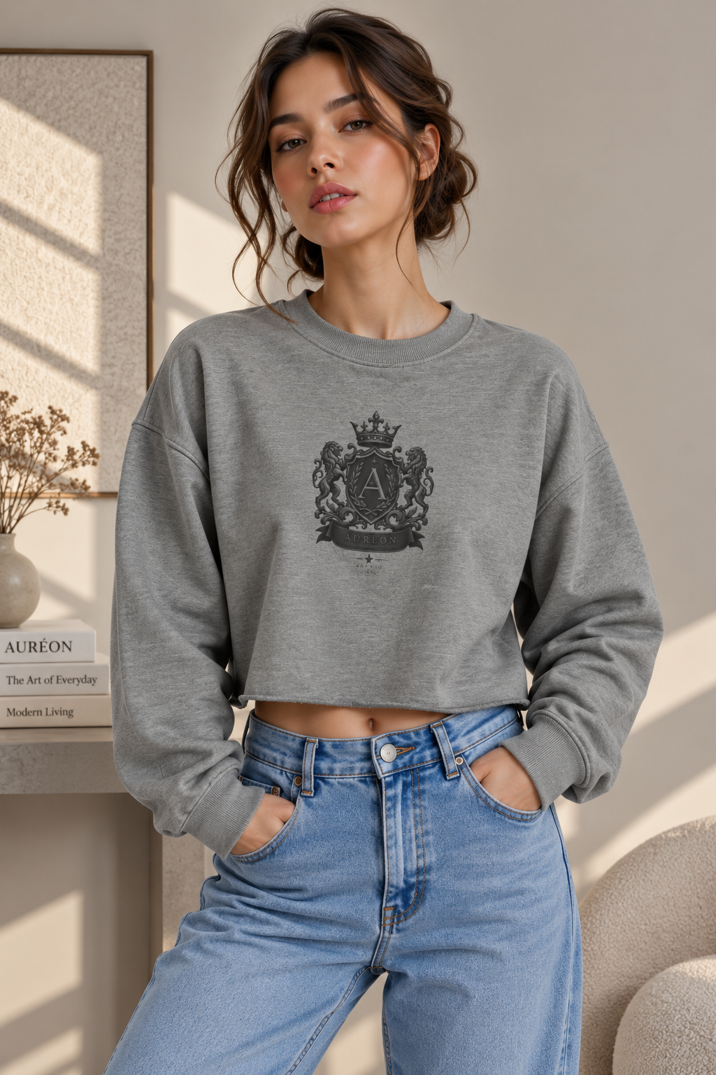 HOA-AL-COM-D1-S26-CS3 | CROP SWEATSHIRT | WOMEN'S