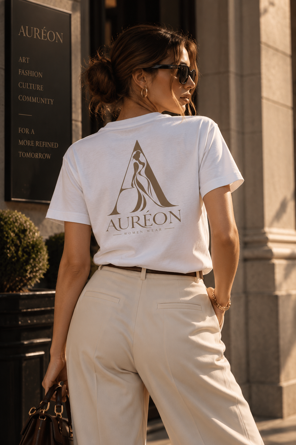 HOA-AL-COM-D1-S26-T6 | V NECK TEE | RELAXED FIT | WOMEN