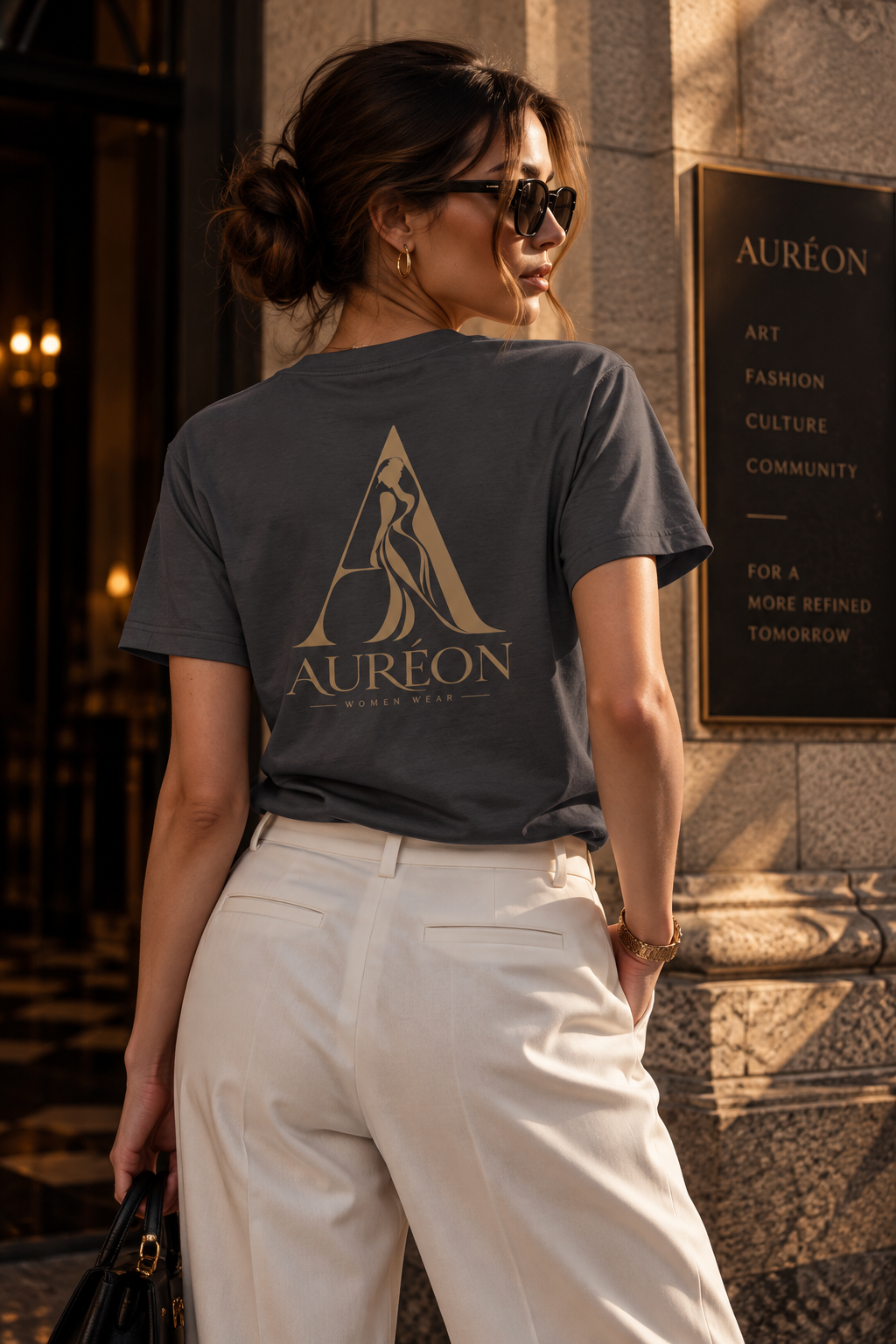 HOA-AL-COM-D1-S26-T6 | V NECK TEE | RELAXED FIT | WOMEN