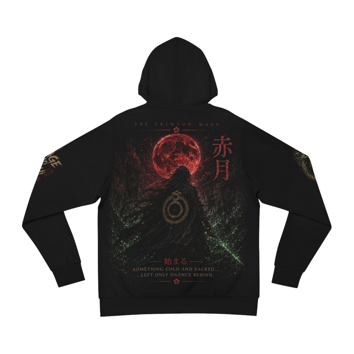 Kage no Michi | Unisex Hoodie | Crimson Moon |  HOA-ARC-KNM-D1