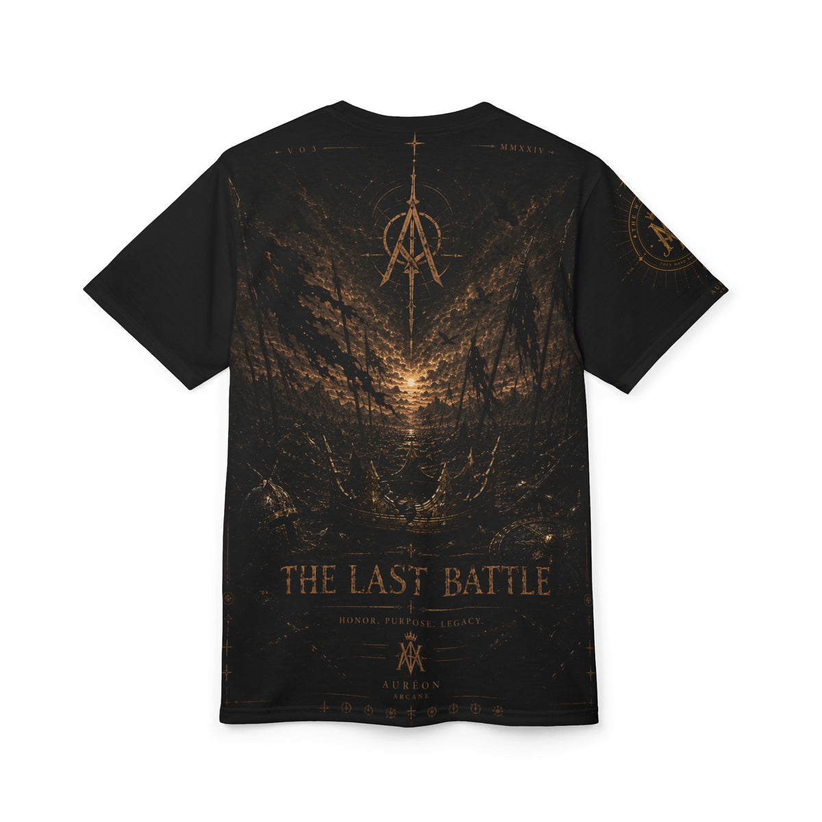 AURÉON ARCANE – VISIONS DIVISION | THE LAST BATTLE UNISEX OVERSIZED TEE | AA-VD-TLB-U-701-