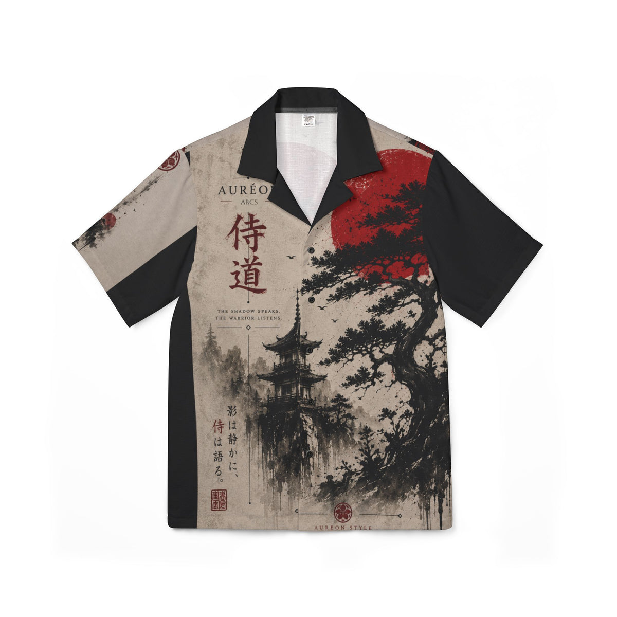 Kage no Michi | Casual Shirt | Crimson Horizon | HOA-ARC-KNM-D1