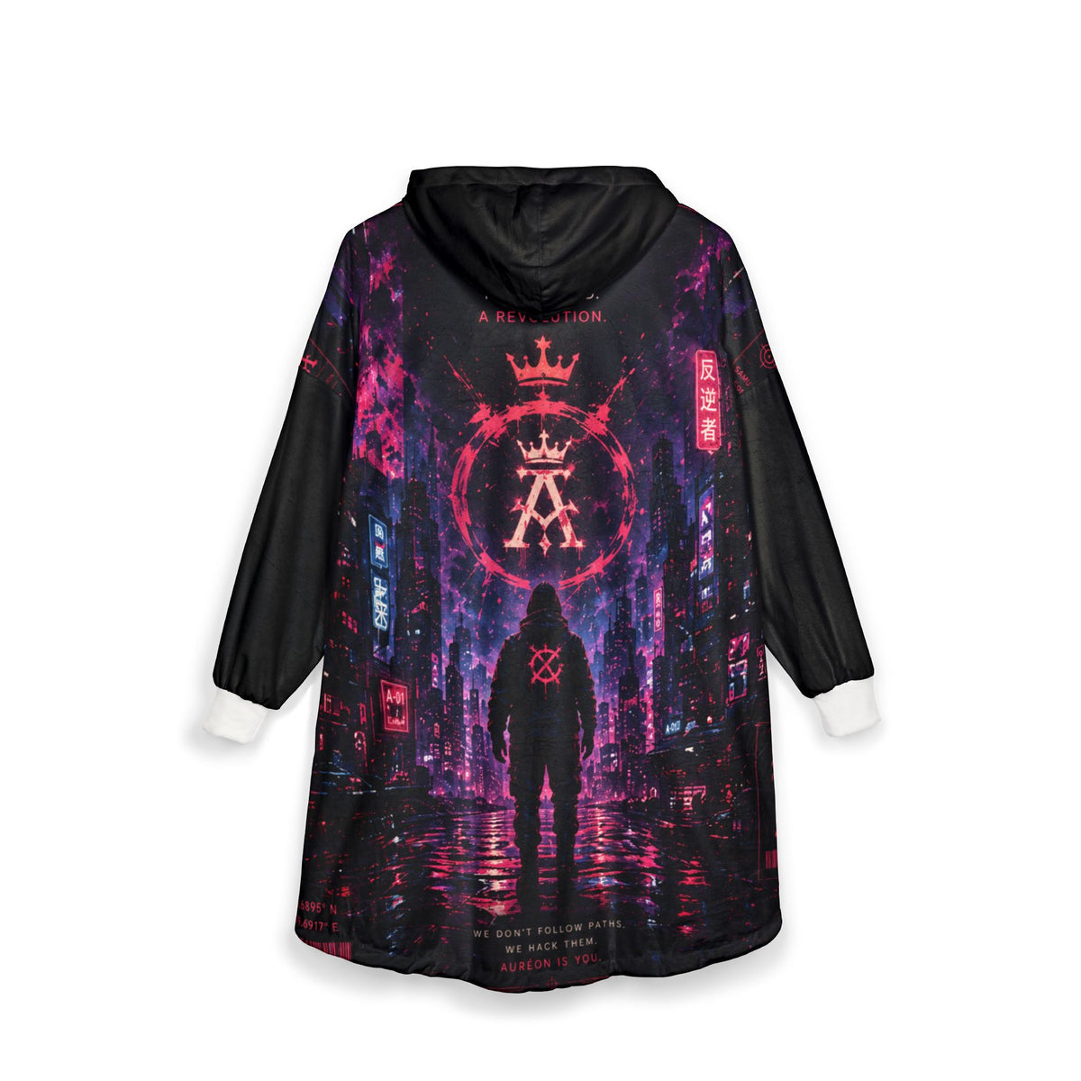 AUR-AS-NL-C1-SEP26-H2 | FLEECE LIGHT WEIGHT HOODIE | NEON PINK | UNISEX