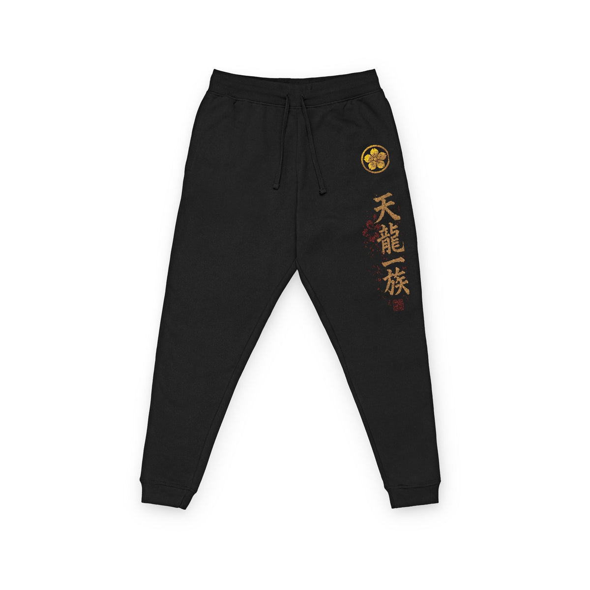 Kage no Michi – Tenryū Ichizoku Embroidered Unisex Fleece Joggers | HOA-ARC-KNM-D1