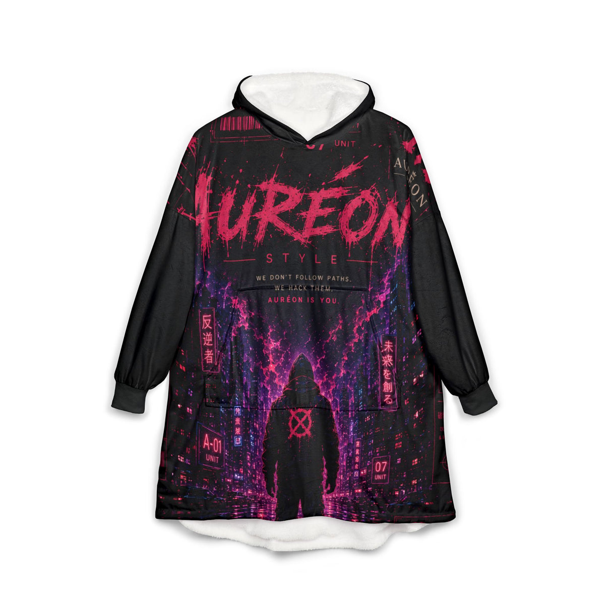 AUR-AS-NL-C1-SEP26-H2 | FLEECE LIGHT WEIGHT HOODIE | NEON PINK | UNISEX
